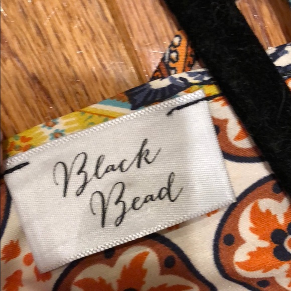 Black Bead satin romper, size XS - Picture 3 of 5